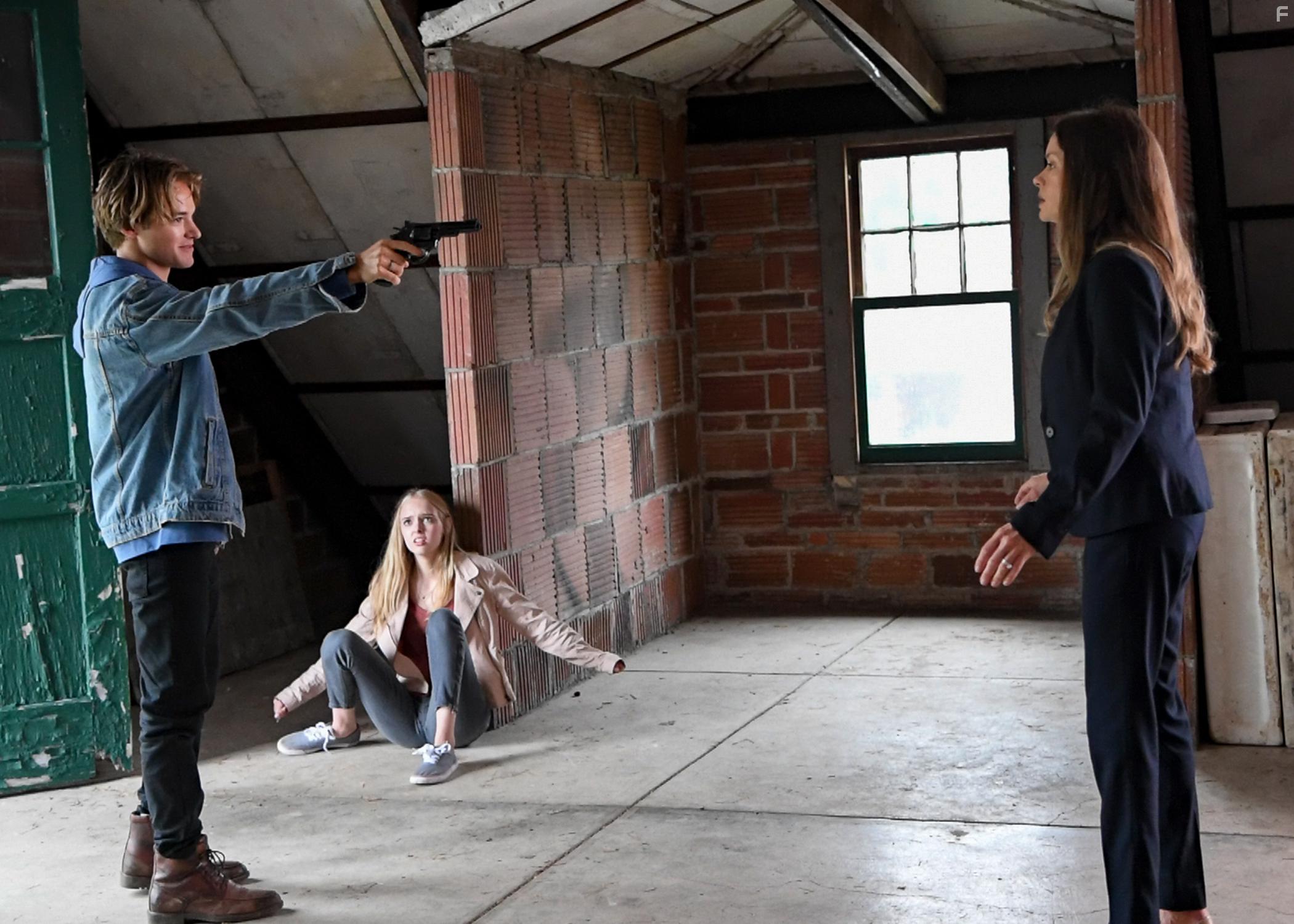 Gina Holden, Jessica Belkin, and Mitchell Hoog in Sleeping With My Student (2019)