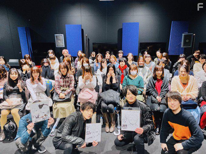 Kenjir Tsuda, Yoshimasa Hosoya, and Junya Enoki at an event for ID: Invaded (2020)