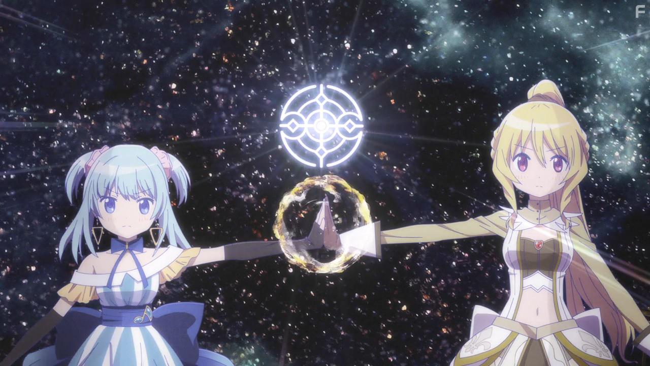 Kaori Ishihara and Mikako Komatsu in Magia Rekdo: Mah Shjo Madoka Magika Gaiden: Sore ga zekk shmei-sho (2020)