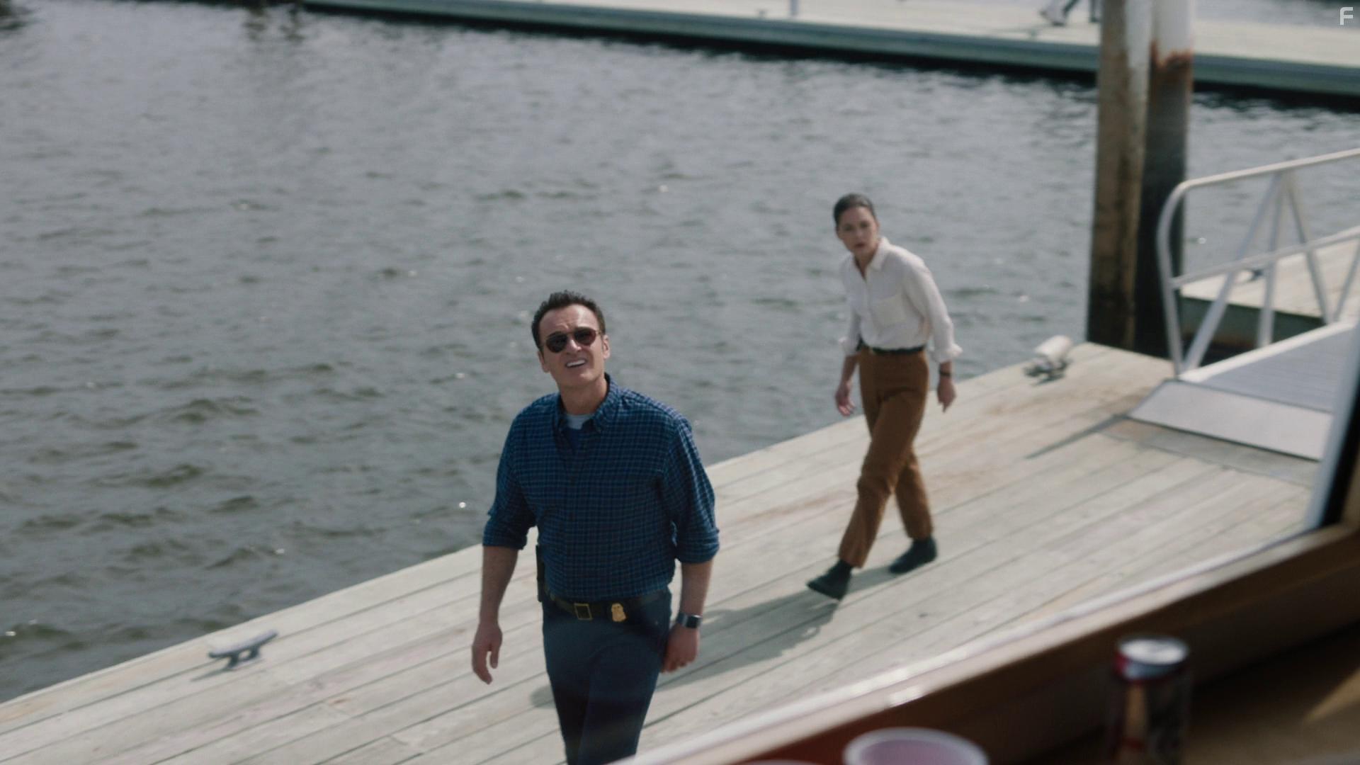 Julian McMahon and Alexa Davalos in FBI: Most Wanted: Exposed (2021)