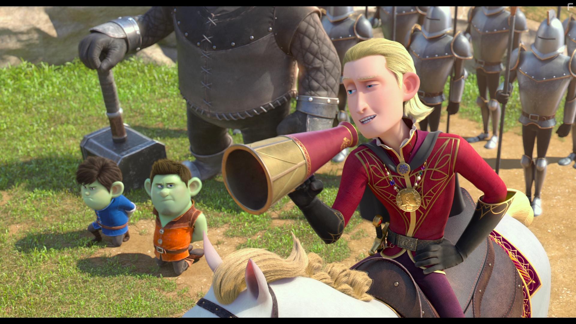 Frederik Hamel and Sam Claflin in Red Shoes and the Seven Dwarfs (2019)