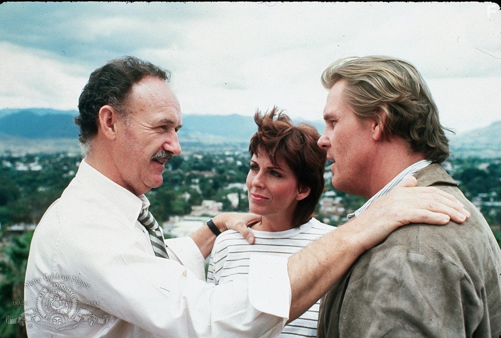 Gene Hackman, Nick Nolte, and Joanna Cassidy in Под огнем (1983)