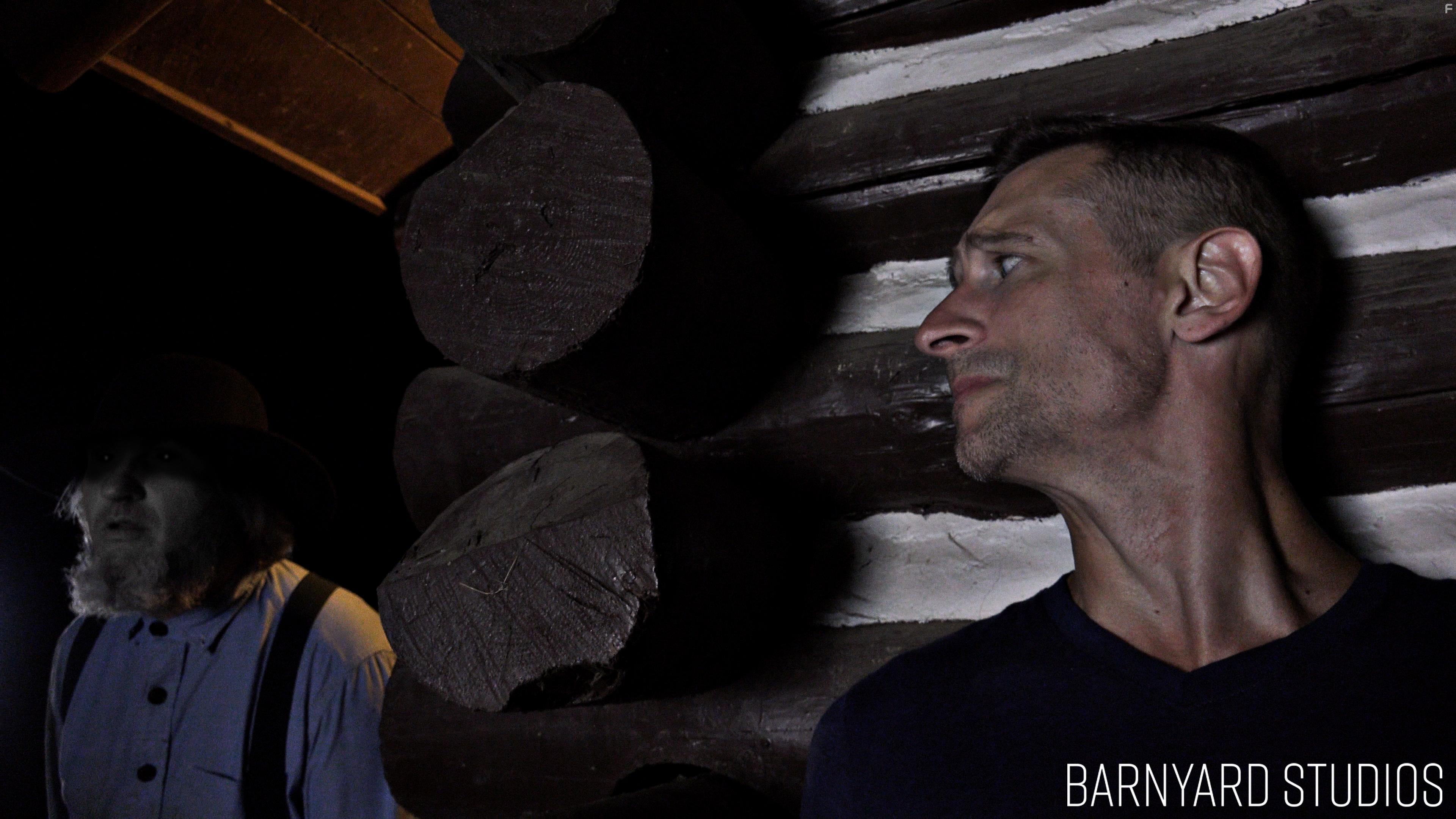 Steven Lowry and Jeffrey S. Mueller in The Mennonite of the Living Dead (2019)