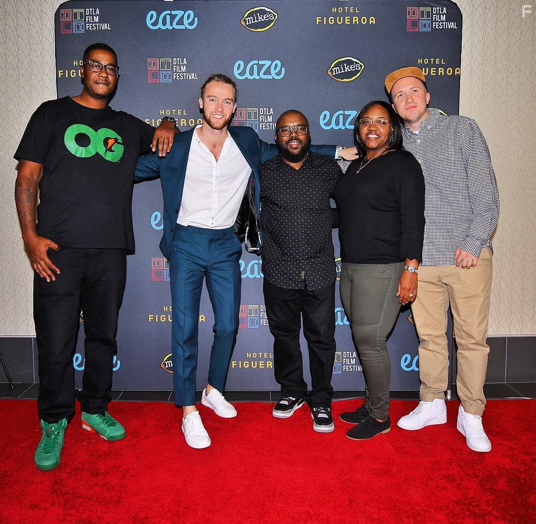 To Frank at an event for Underdogs (2018)