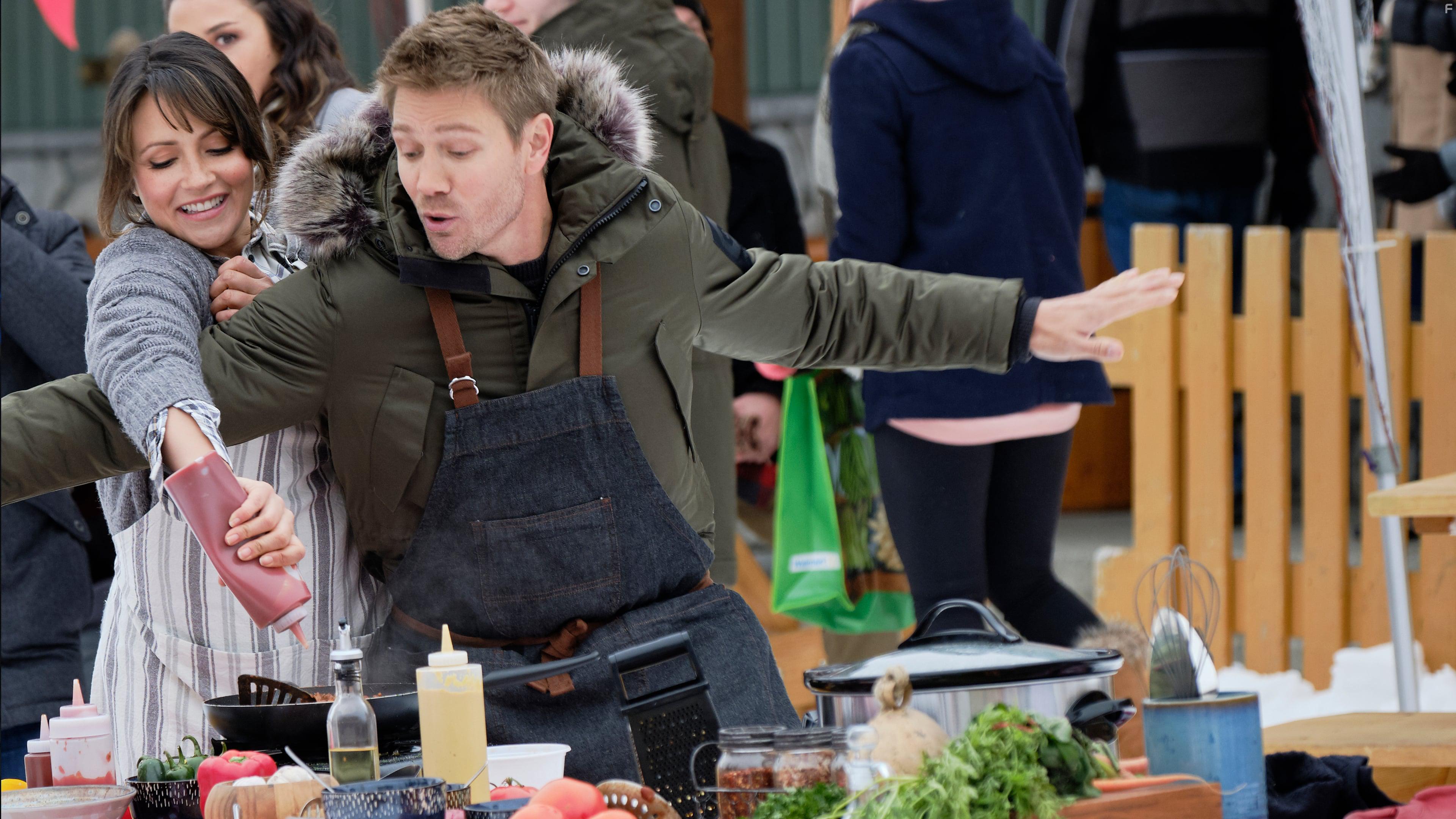 Chad Michael Murray and Italia Ricci in Alice in Winterland (2020)