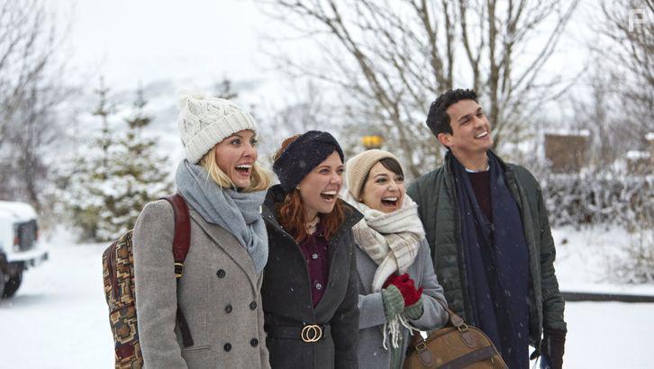 Kaitlin Doubleday, Kate Easton, Preston Sadleir, and Patti Murin in Love on Iceland (2020)