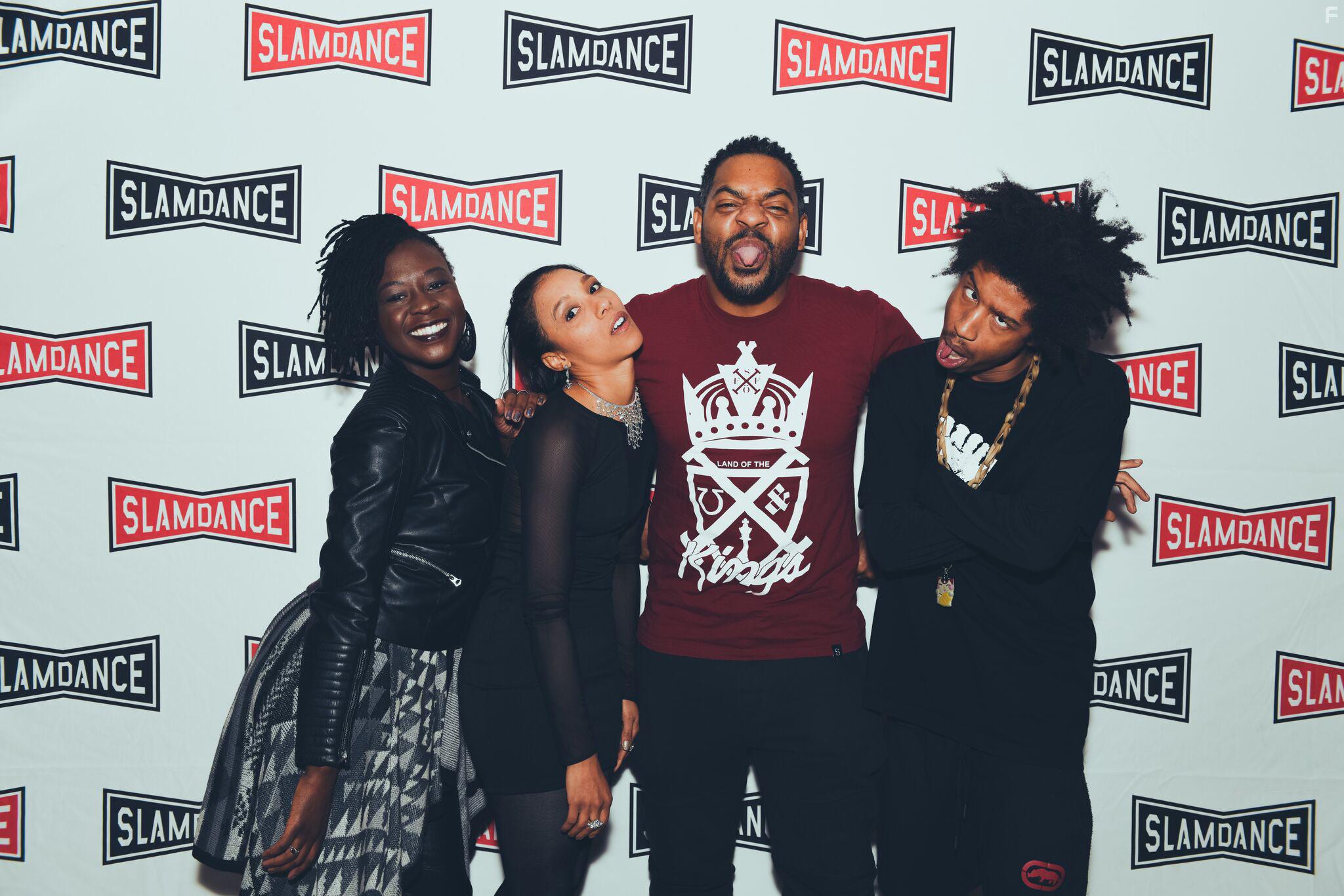 Rhaechyl Walker, Dee Dee Stephens, John Merchant, and Rickerby Alexander Brown-Hinds at an event for My Name Is Myeisha (2018)