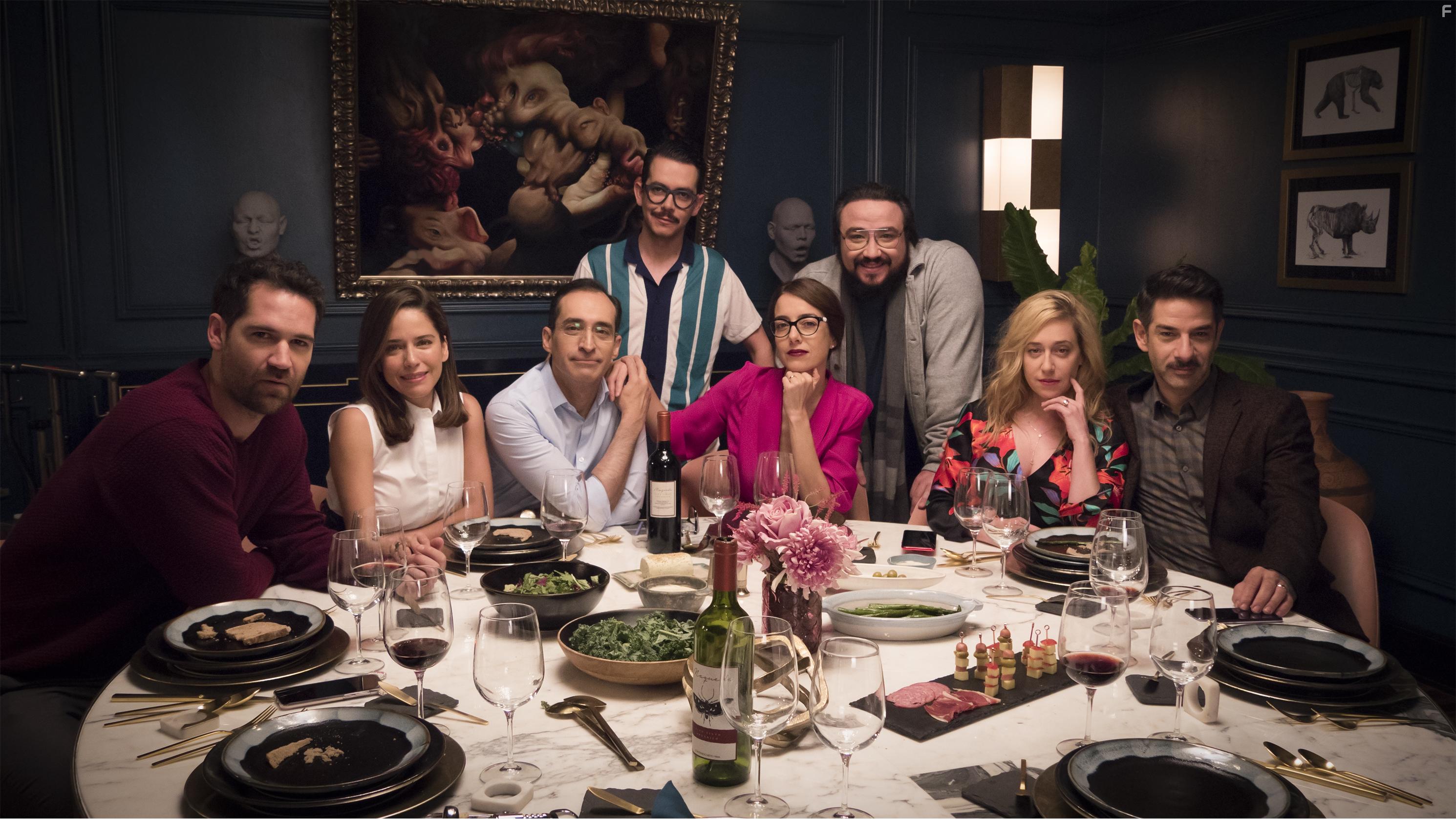 Bruno Bichir, Cecilia Surez, Ana Claudia Talancn, Miguel Rodarte, Manolo Caro, Manuel Garcia-Rulfo, Mariana Trevio, and Franky Martn in Perfectos desconocidos (2018)