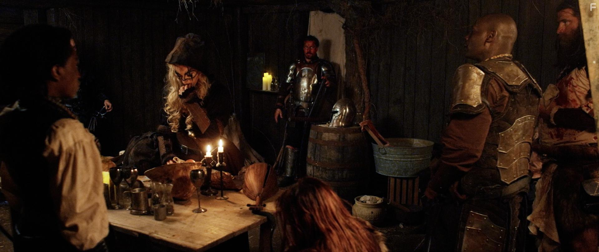 Jason Vail, Dante Walker, Tom Gore, Clark Sarullo, Maxine Eloi, and Karina Simonis in Broken Swords: The Last in Line (2018)