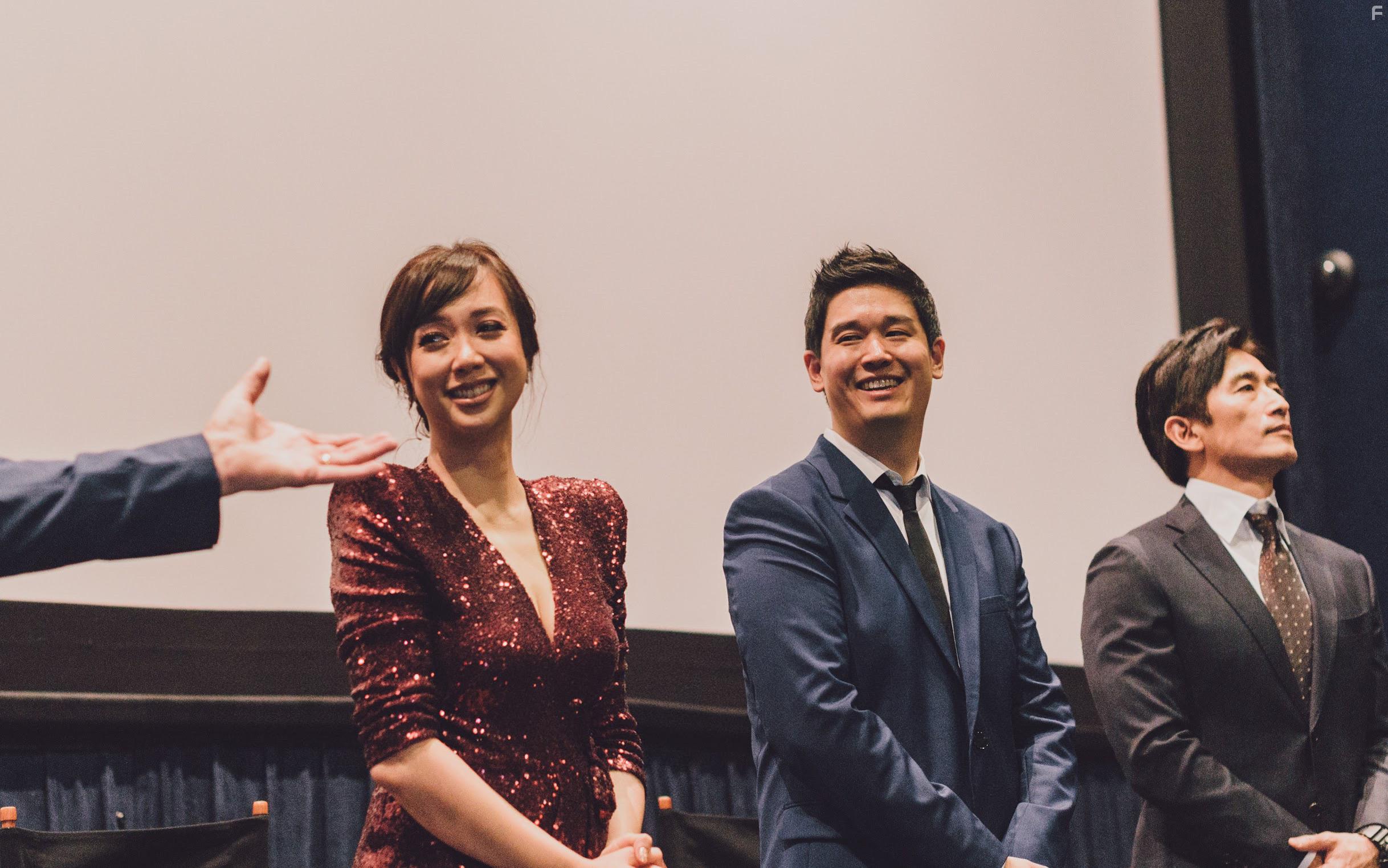 In-Pyo Cha, Rachel Tan, and Dan Mark at an event for Heavenquest: A Pilgrim's Progress (2020)