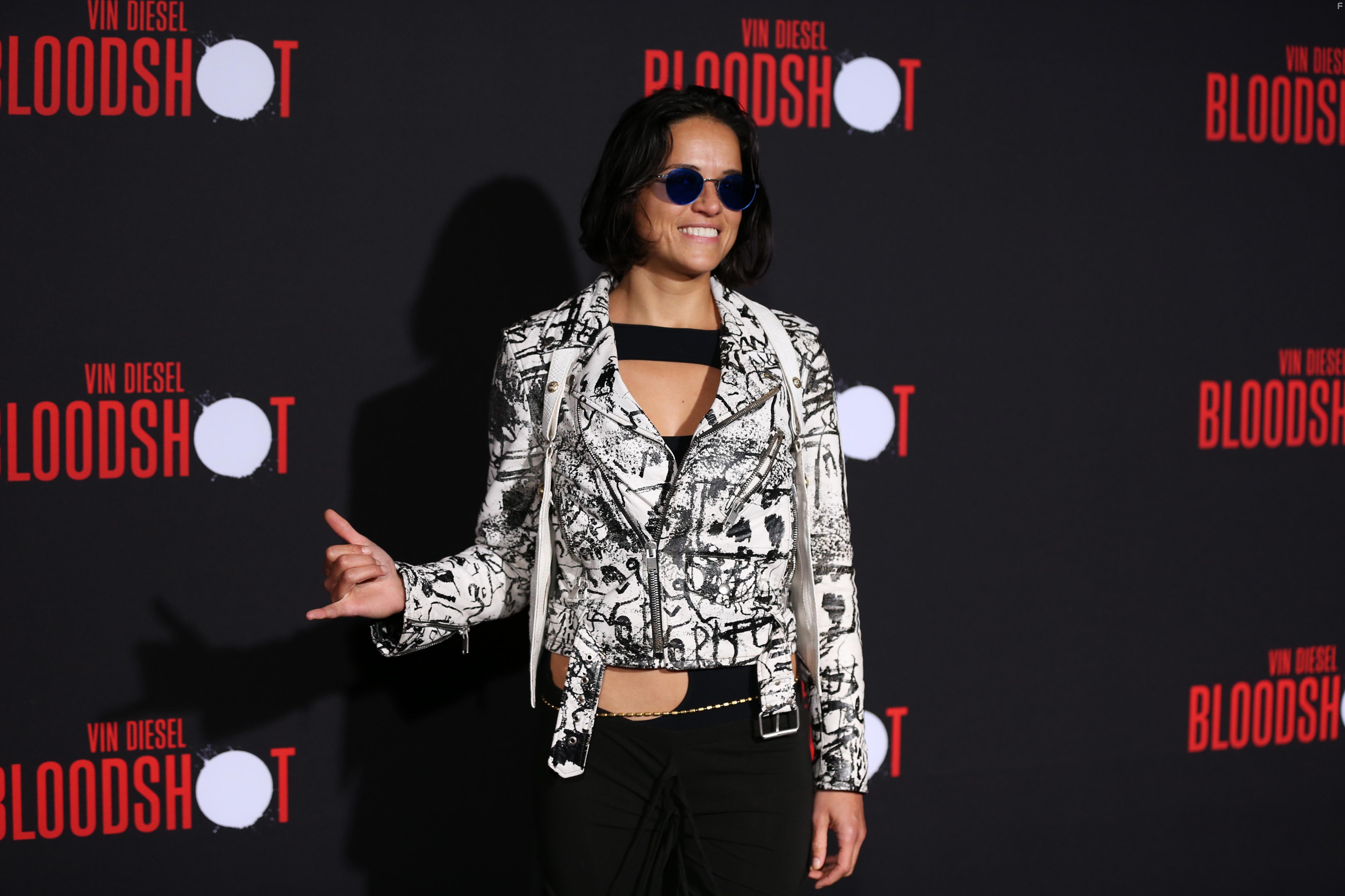 Michelle Rodriguez at an event for Bloodshot (2020)