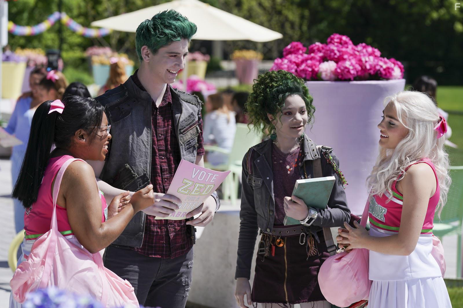 Kylee Russell, Carla Jeffery, Milo Manheim, and Meg Donnelly in Z-O-M-B-I-E-S 2 (2020)
