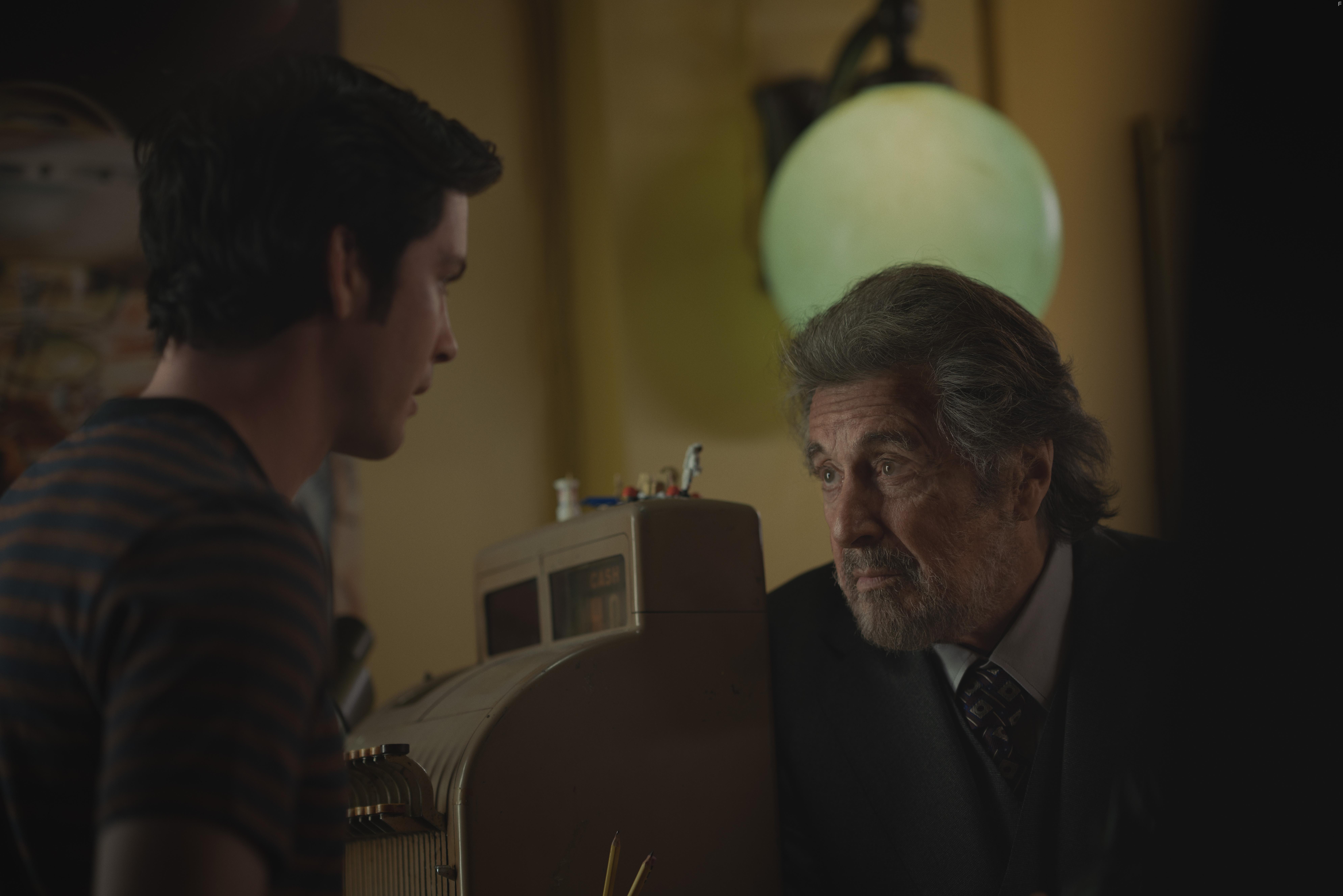 Al Pacino and Logan Lerman in Hunters (2020)