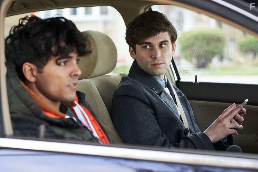 Jake Borelli and Niko Terho in The Thing About Harry (2020)