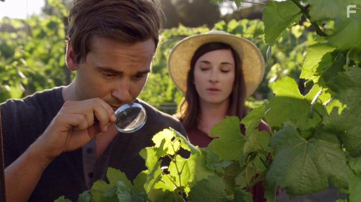 Margo Harshman and Steve Talley in Love on the Vines (2017)
