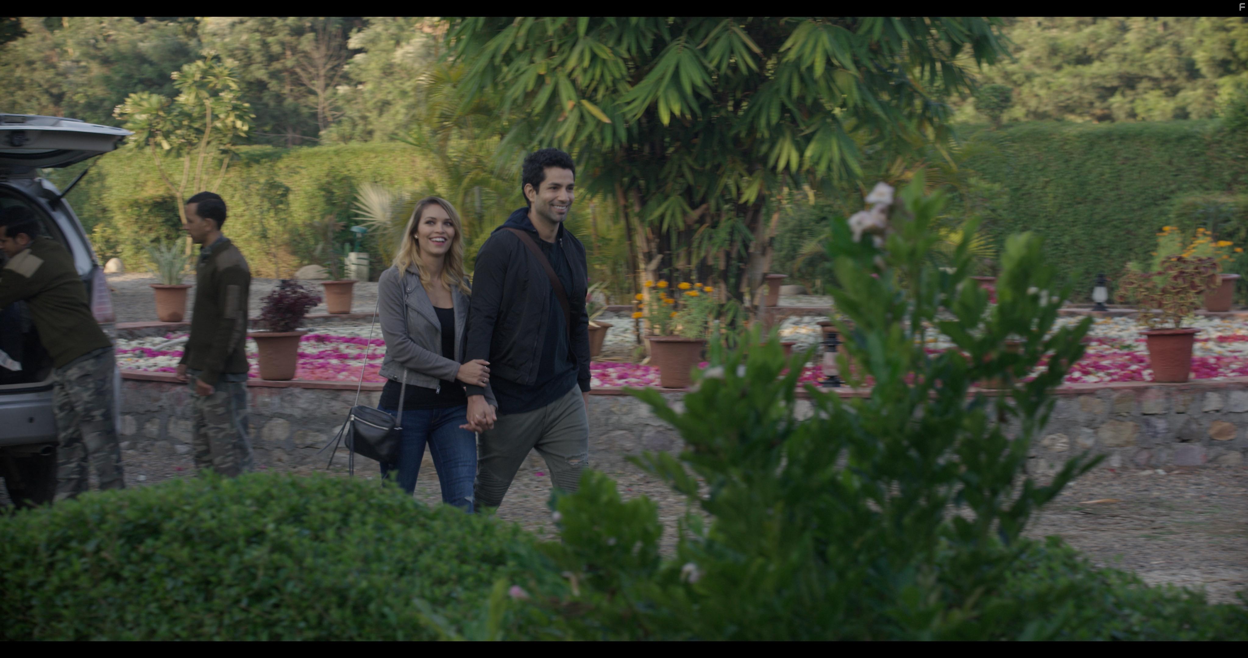 За деревьями