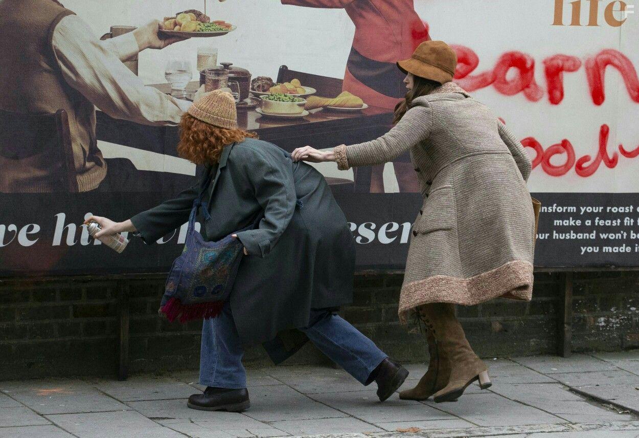 Keira Knightley and Jessie Buckley in Misbehaviour (2020)