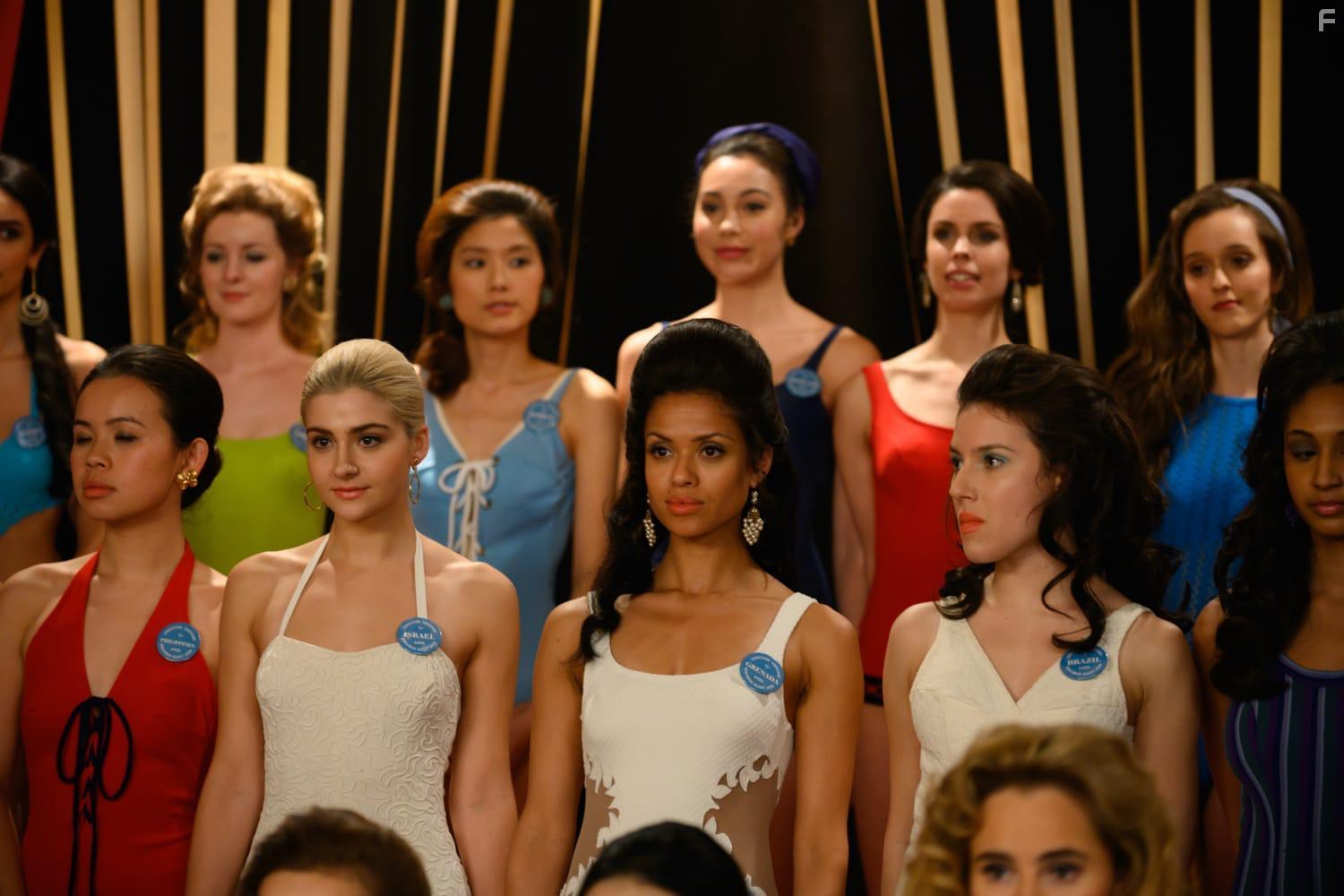 Edurne Alegria, Taina Haines, Greta Maria, Jessie Leong, Patricia Benitez, Zoe Purdy, and Gugu Mbatha-Raw in Misbehaviour (2020)