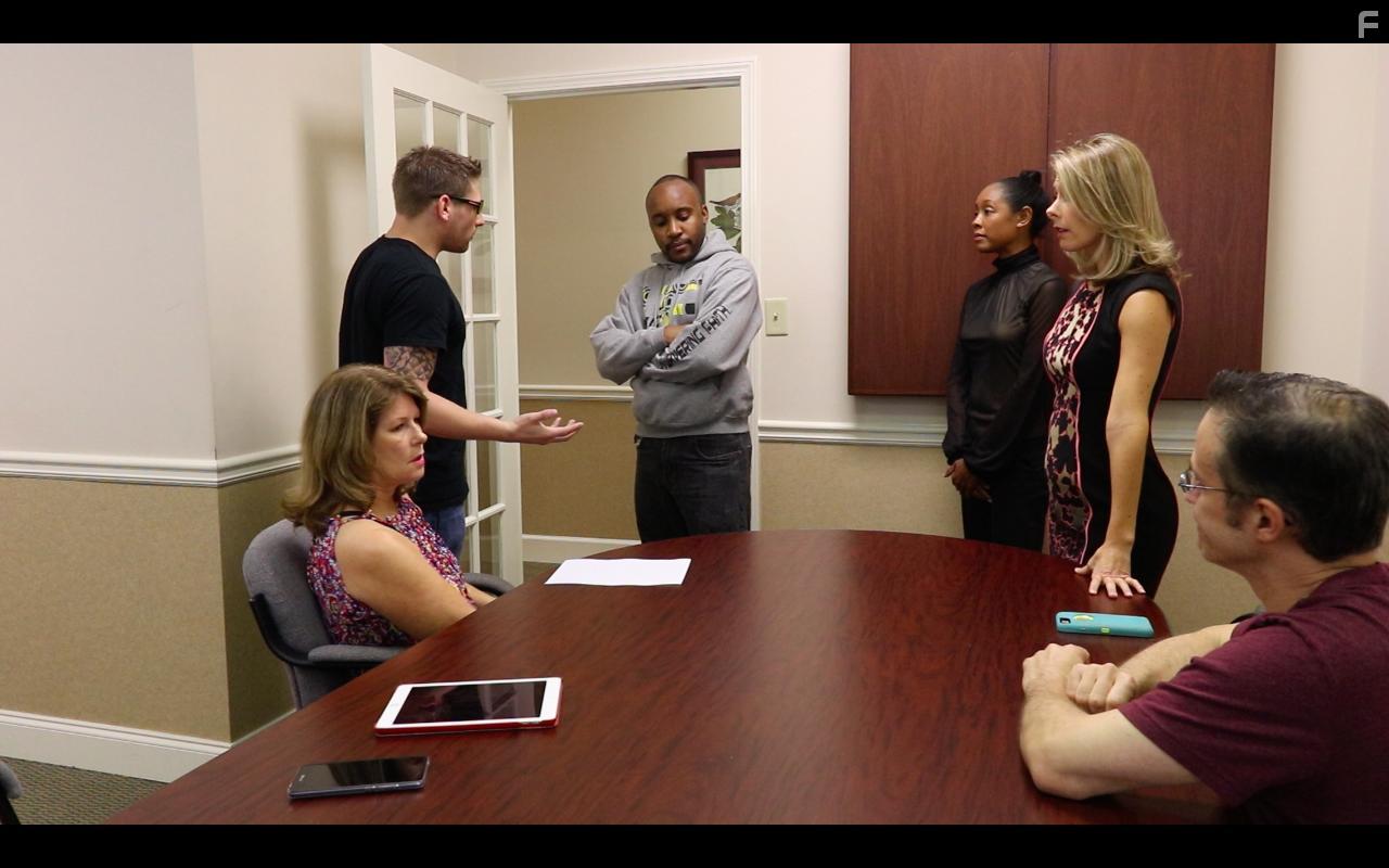 Jamall Rashaud McMillan, Adrienne Renee, Chris Adams, and Stephanie Olney in Sustained (2017)