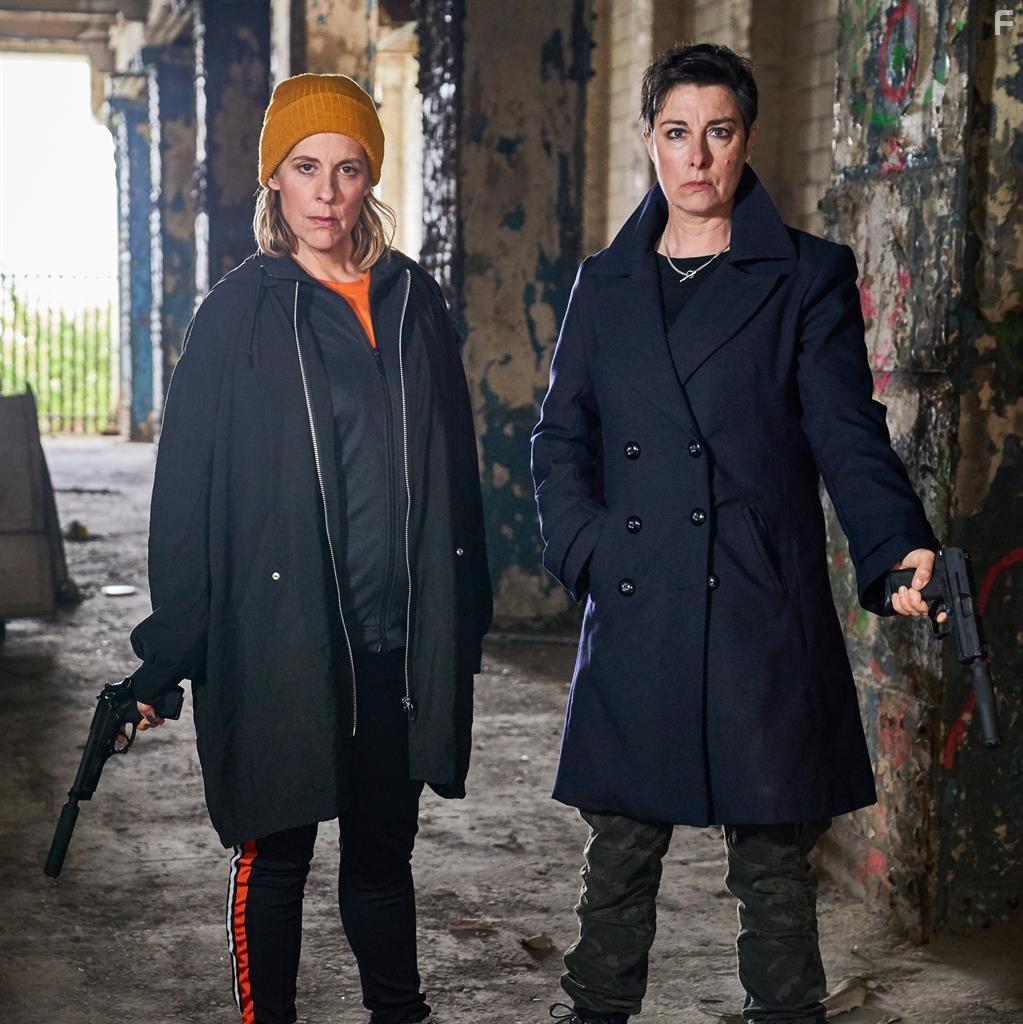 Mel Giedroyc and Sue Perkins in Hitmen (2020)