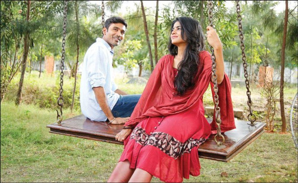 Dhanush and Megha Akash in Enai Noki Paayum Thota (2019)