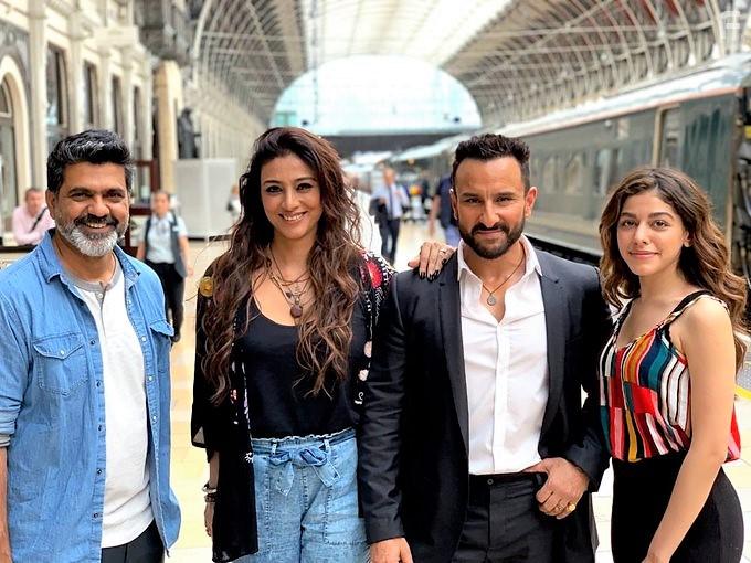 Tabu, Saif Ali Khan, Alaia F., and Nitin Kakkar in Jawaani Jaaneman (2020)