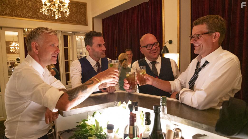 Casper Christensen, Lars Hjortshj, and Frank Hvam in Klovn the Final (2020)