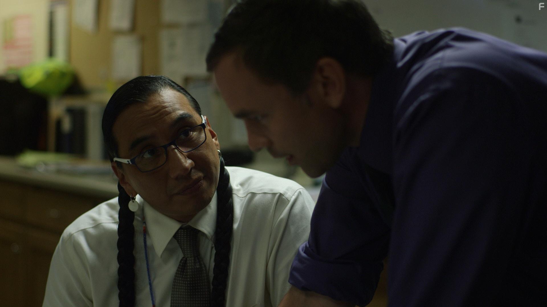 Larry Yazzie and Noah Gillett in No Blood of Mine (2017)