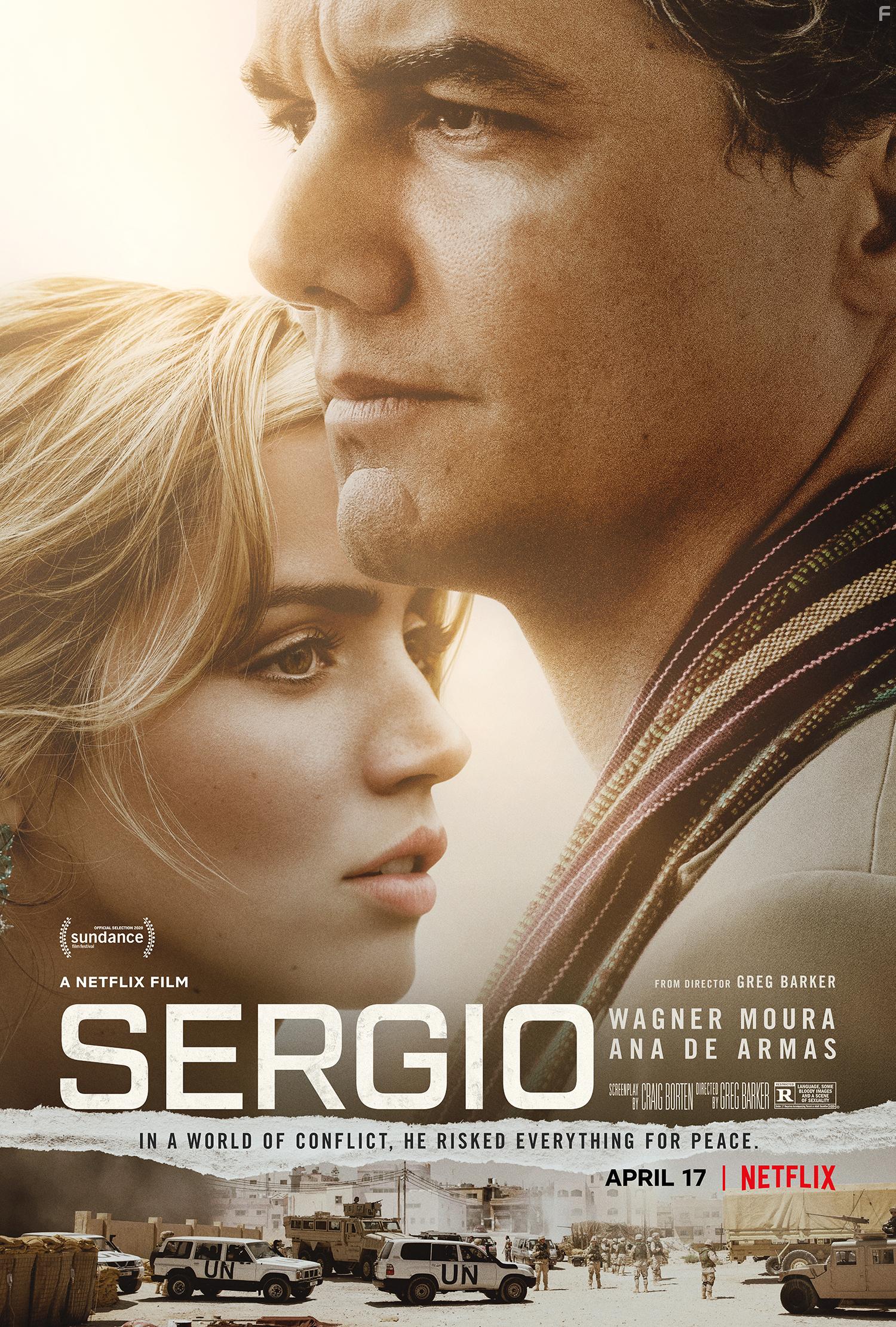 Wagner Moura and Ana de Armas in Sergio (2020)