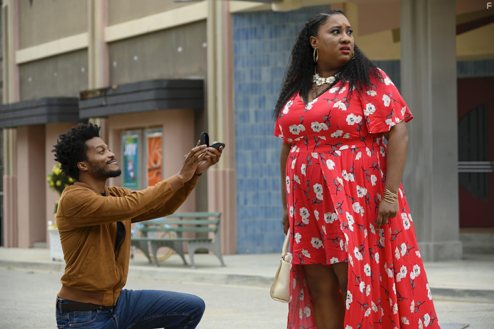 Jermaine Fowler and Ashley Nicole Black in A Black Lady Sketch Show: 3rd & Bonaparte Is Always in the Shade (2019)