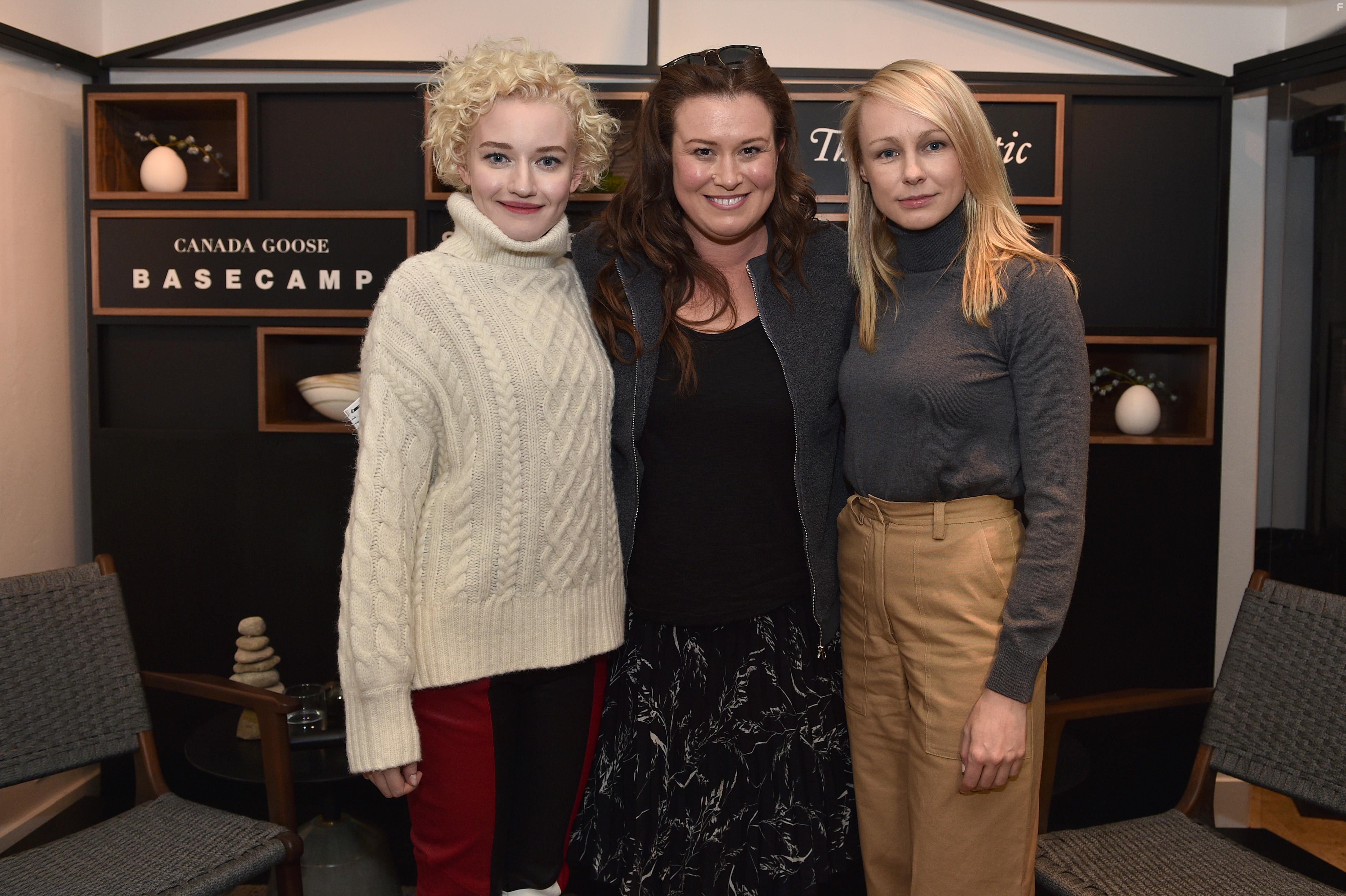 Kitty Green, Julia Garner, and Megan Garber at an event for The Assistant (2019)