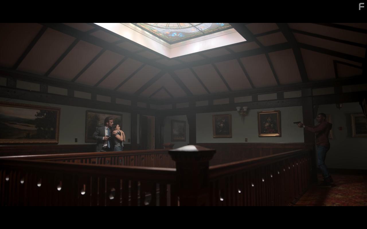 Cam Gigandet, Jessie T. Usher, and Camila Mendes in Dangerous Lies (2020)