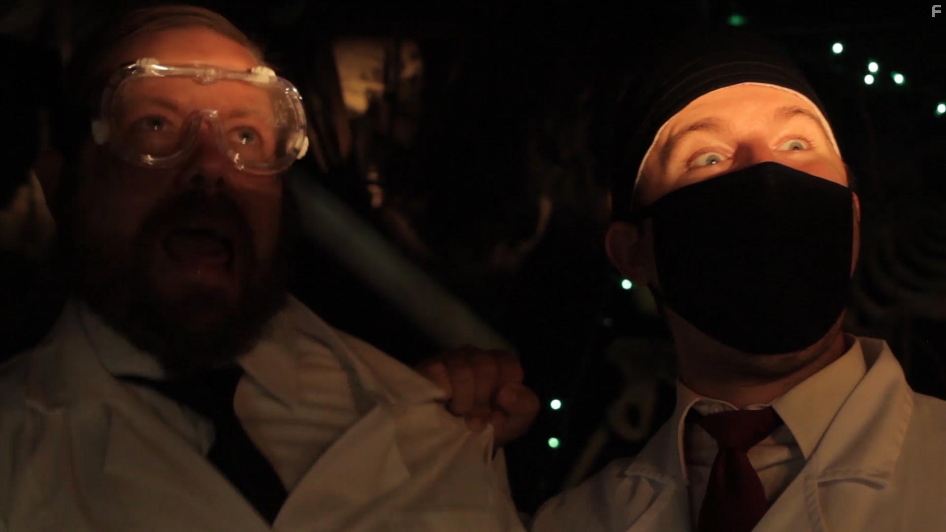 Sam Qualiana and Robert A. Coldicott in Post Apocalyptic Commando Shark (2018)