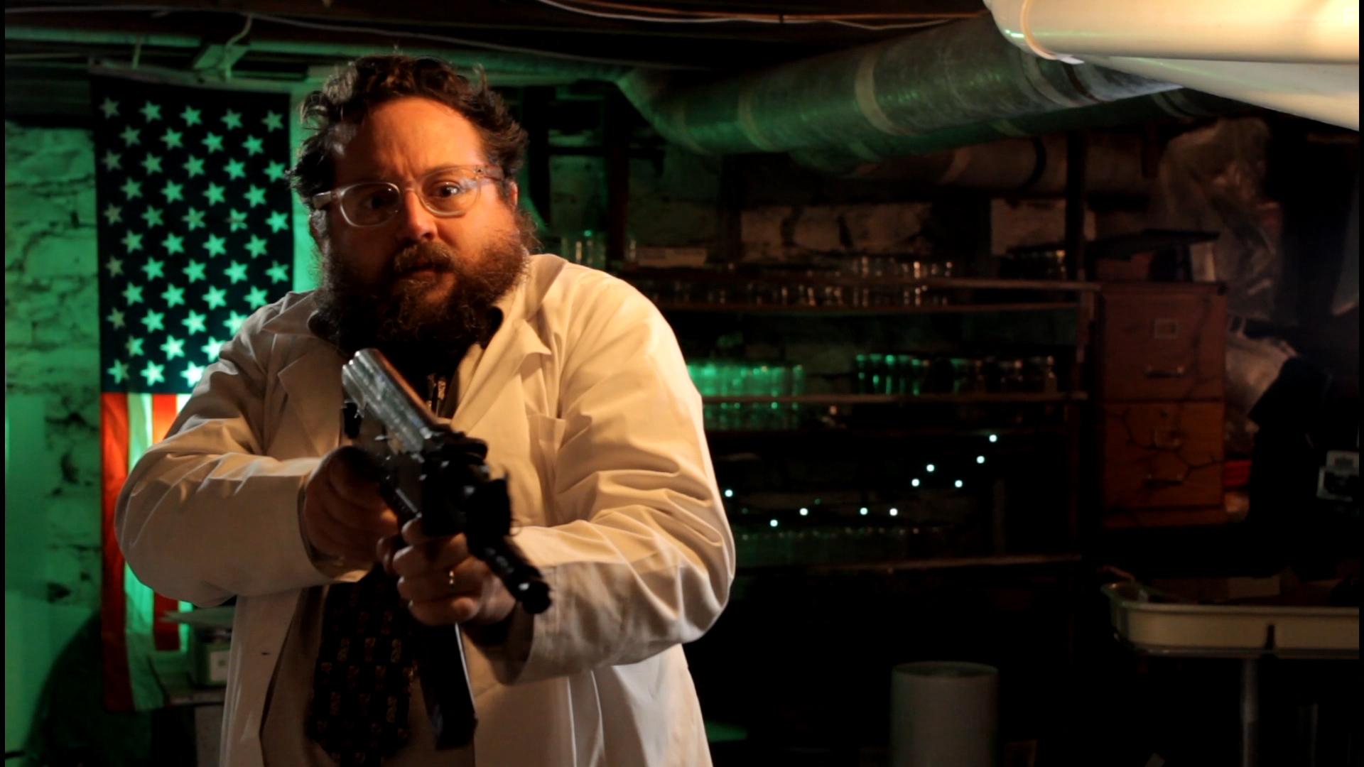 Mick O'Keefe in Post Apocalyptic Commando Shark (2018)