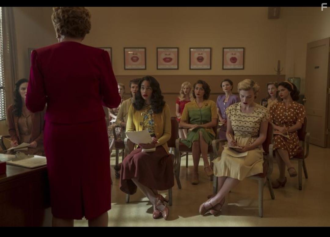 Samara Weaving, Avery Camp, and Laura Harrier in Hollywood: Hooray for Hollywood: Part 2 (2020)