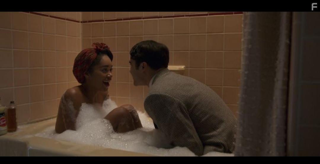 Darren Criss and Laura Harrier in Hollywood: Jump (2020)