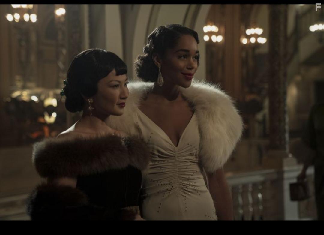 Michelle Krusiec and Laura Harrier in Hollywood: A Hollywood Ending (2020)