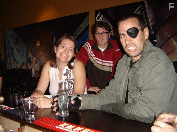 Tyhr Trubiak, Veronica Ternopolski, and Ian Russell in Cybernetic Showdown (2019)