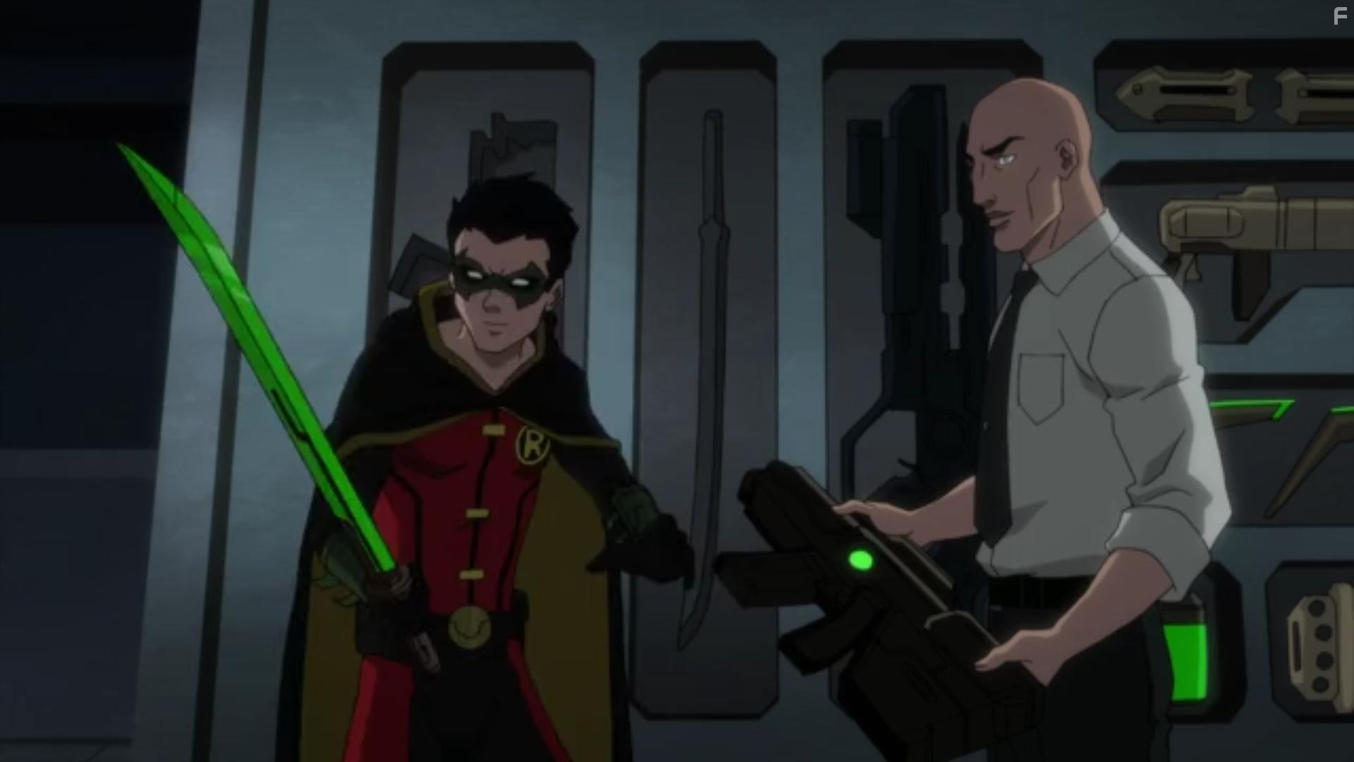 Rainn Wilson and Stuart Allan in Justice League Dark: Apokolips War (2020)