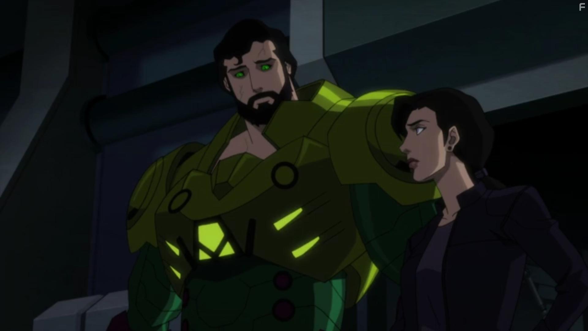 Jerry O'Connell and Rebecca Romijn in Justice League Dark: Apokolips War (2020)