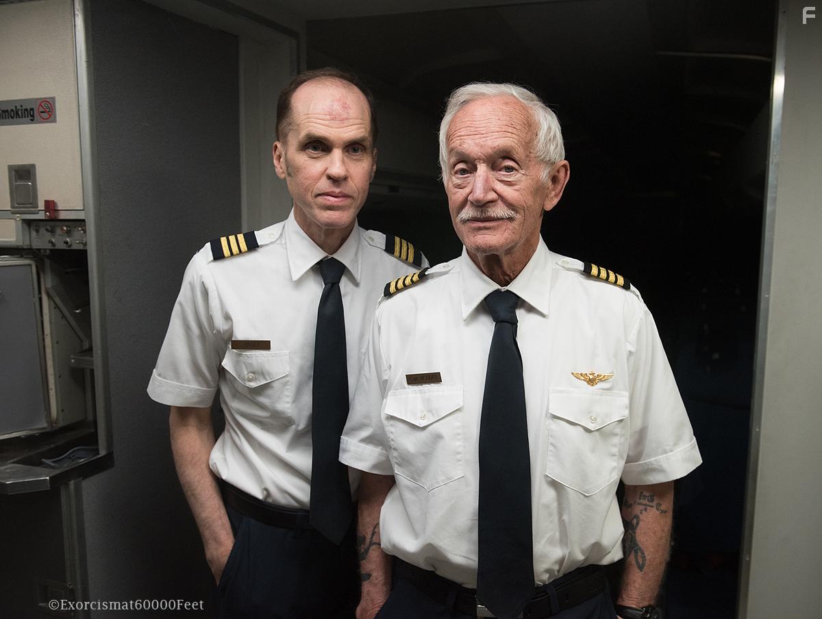 Lance Henriksen and Kevin J. O'Connor in Exorcism at 60,000 Feet (2019)