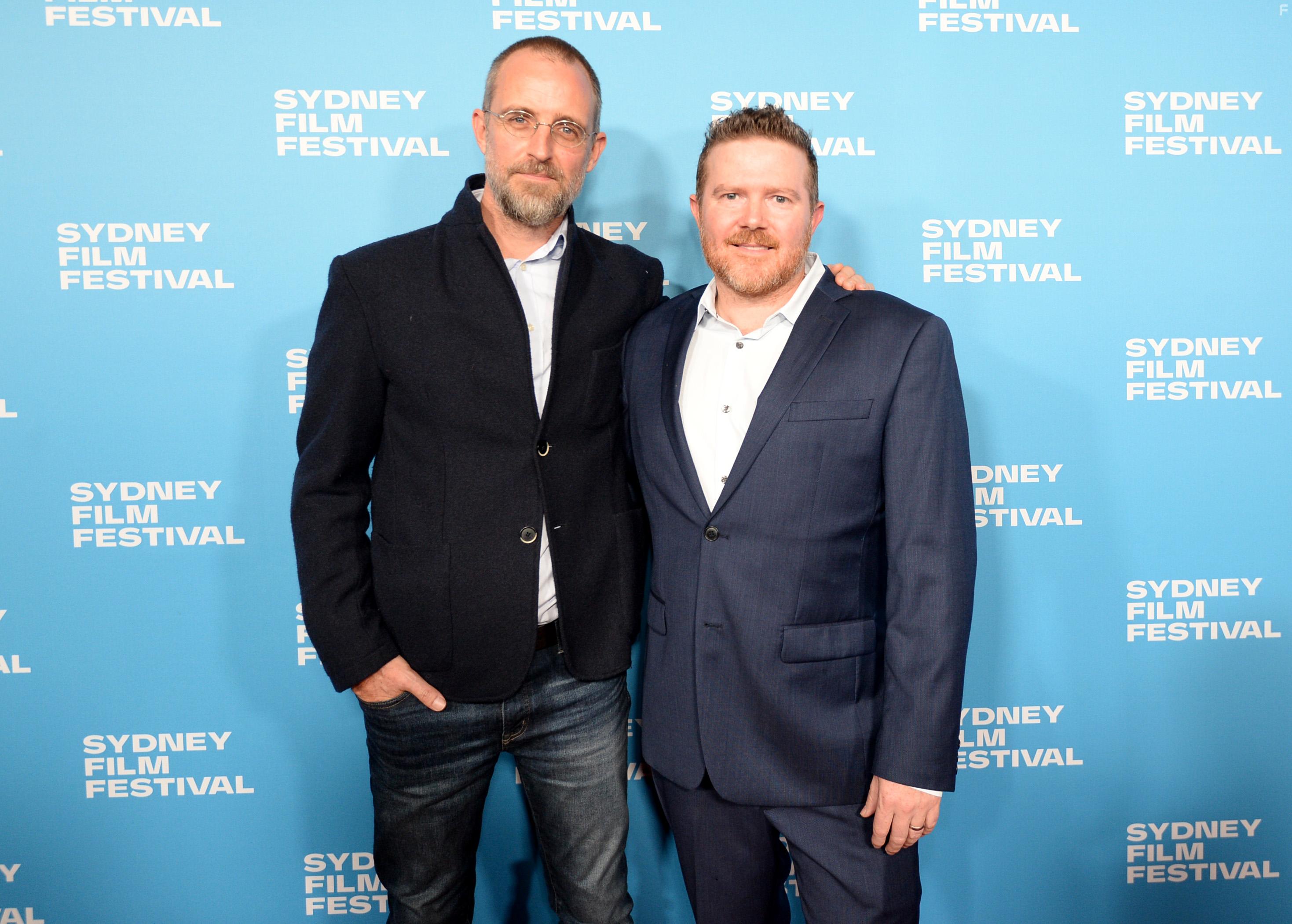 Matt Reeder and Ben Lawrence at an event for Hearts and Bones (2019)