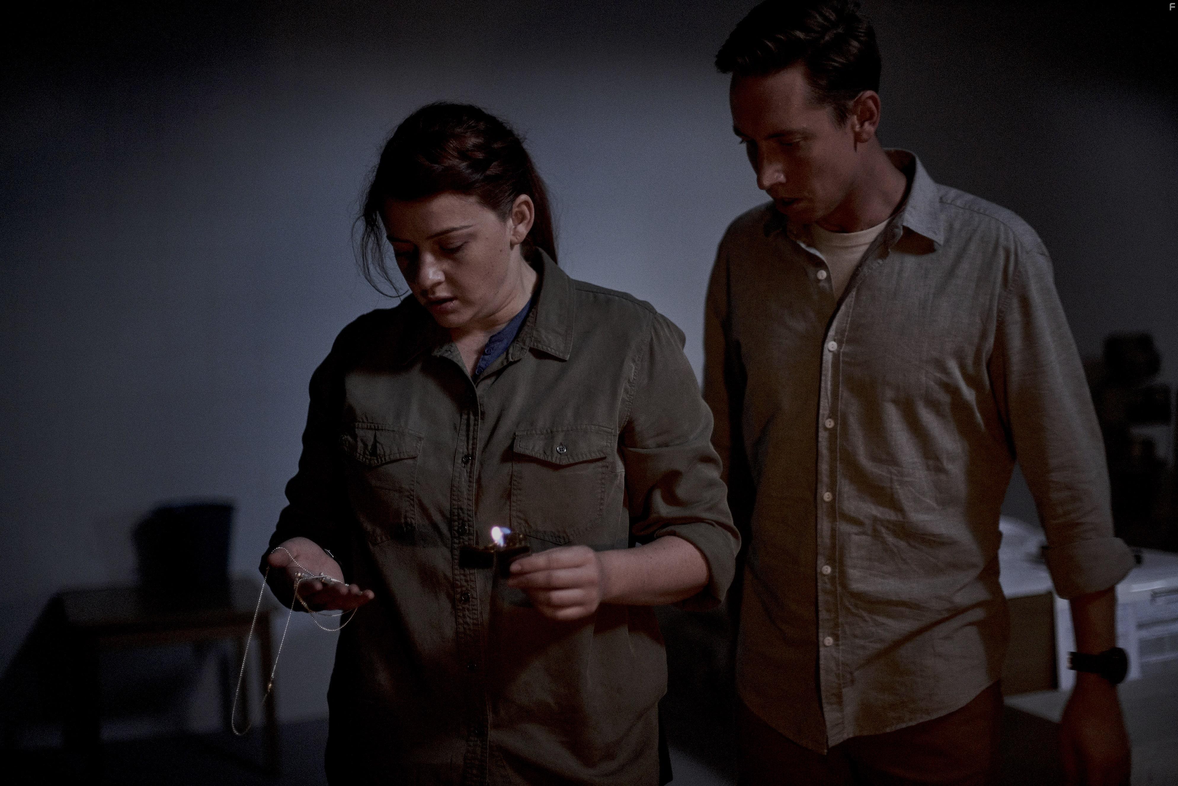 Sara West and Matt Crook in Awoken (2019)