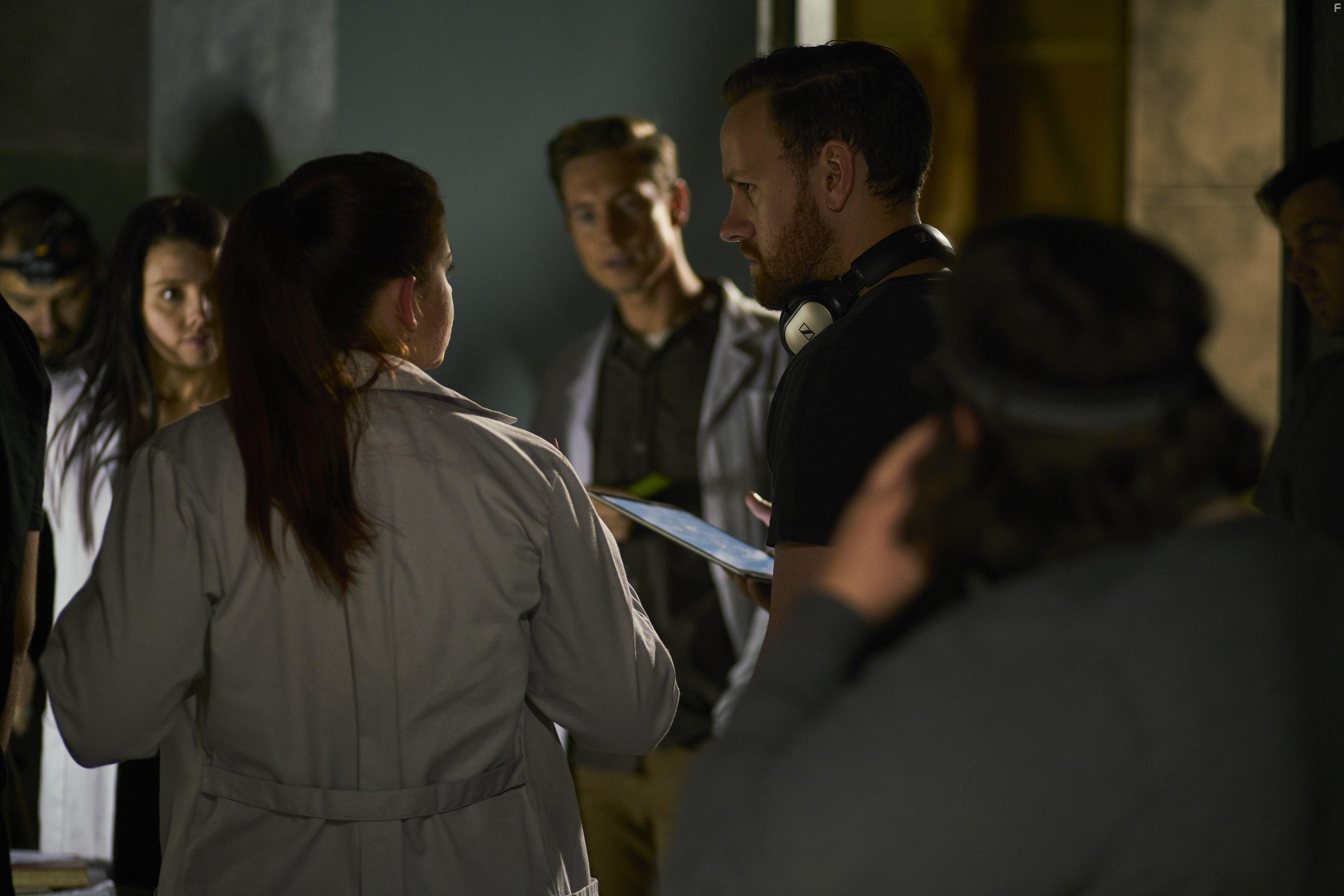 Sara West, Daniel J. Phillips, Matt Crook, and Amelia Douglass in Awoken (2019)