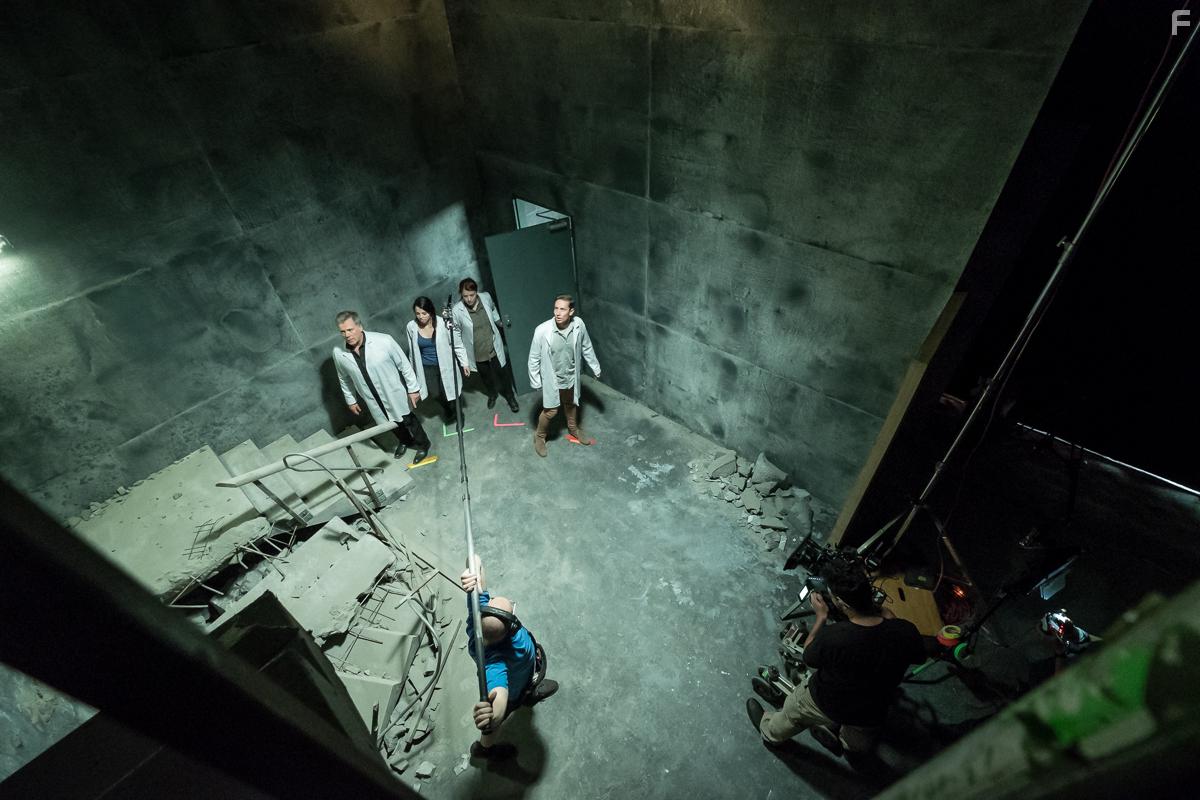 Erik Thomson, Sara West, Matt Crook, and Amelia Douglass in Awoken (2019)