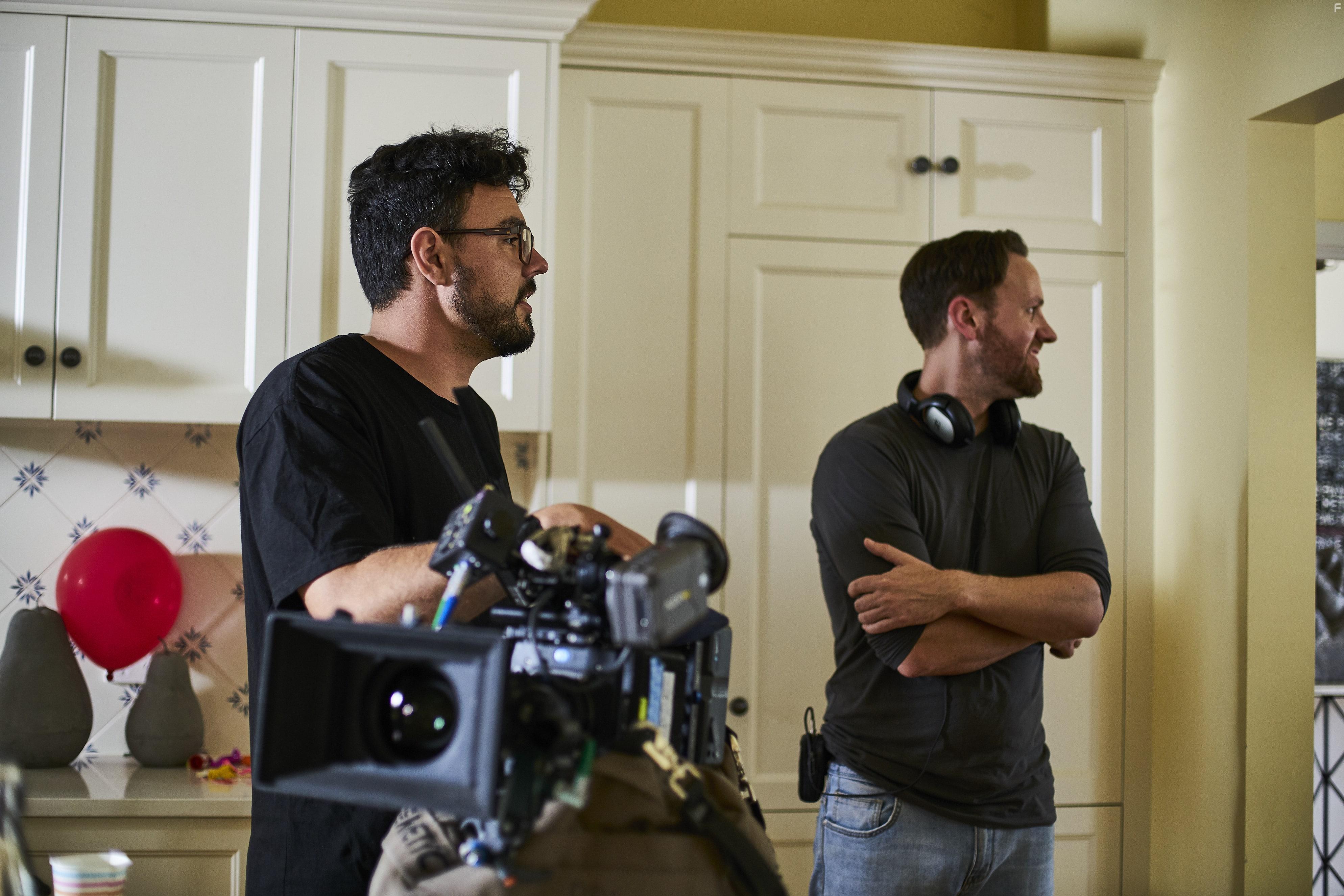 Daniel J. Phillips and Michael Tessari in Awoken (2019)