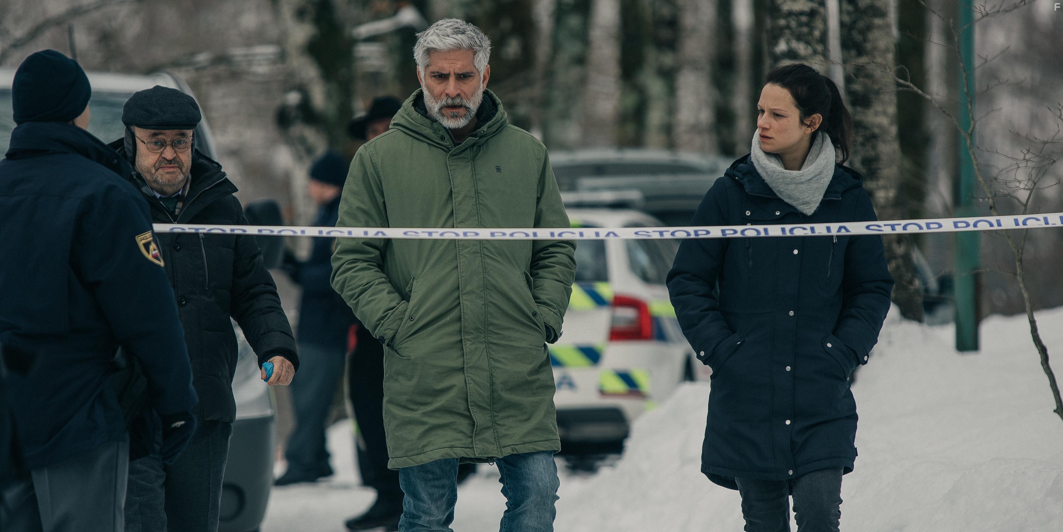 Sebastian Cavazza, Vlado Novk, and Nika Rozman in Jezero (2019)