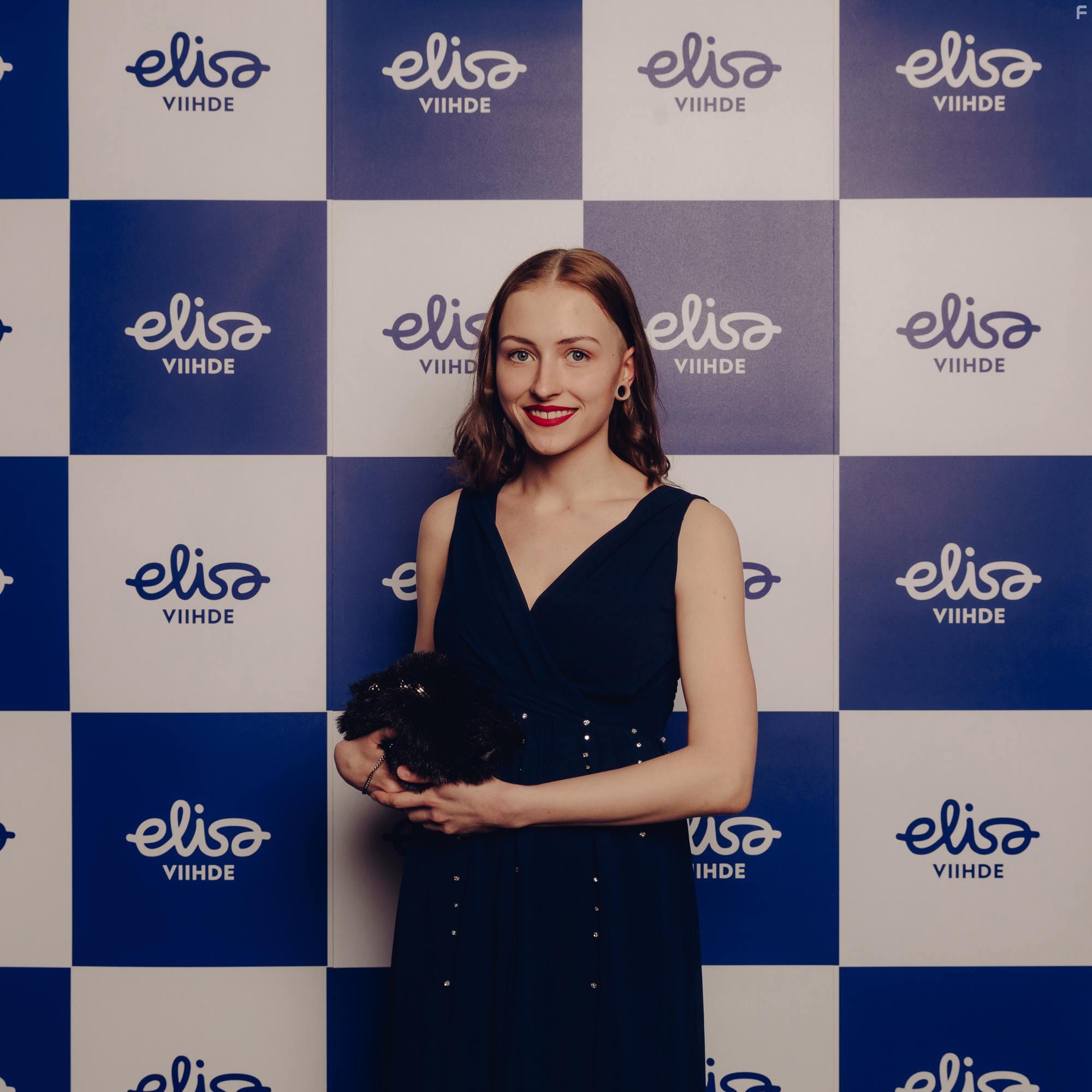 Moona Komulainen at an event for Kaikki synnit (2019)