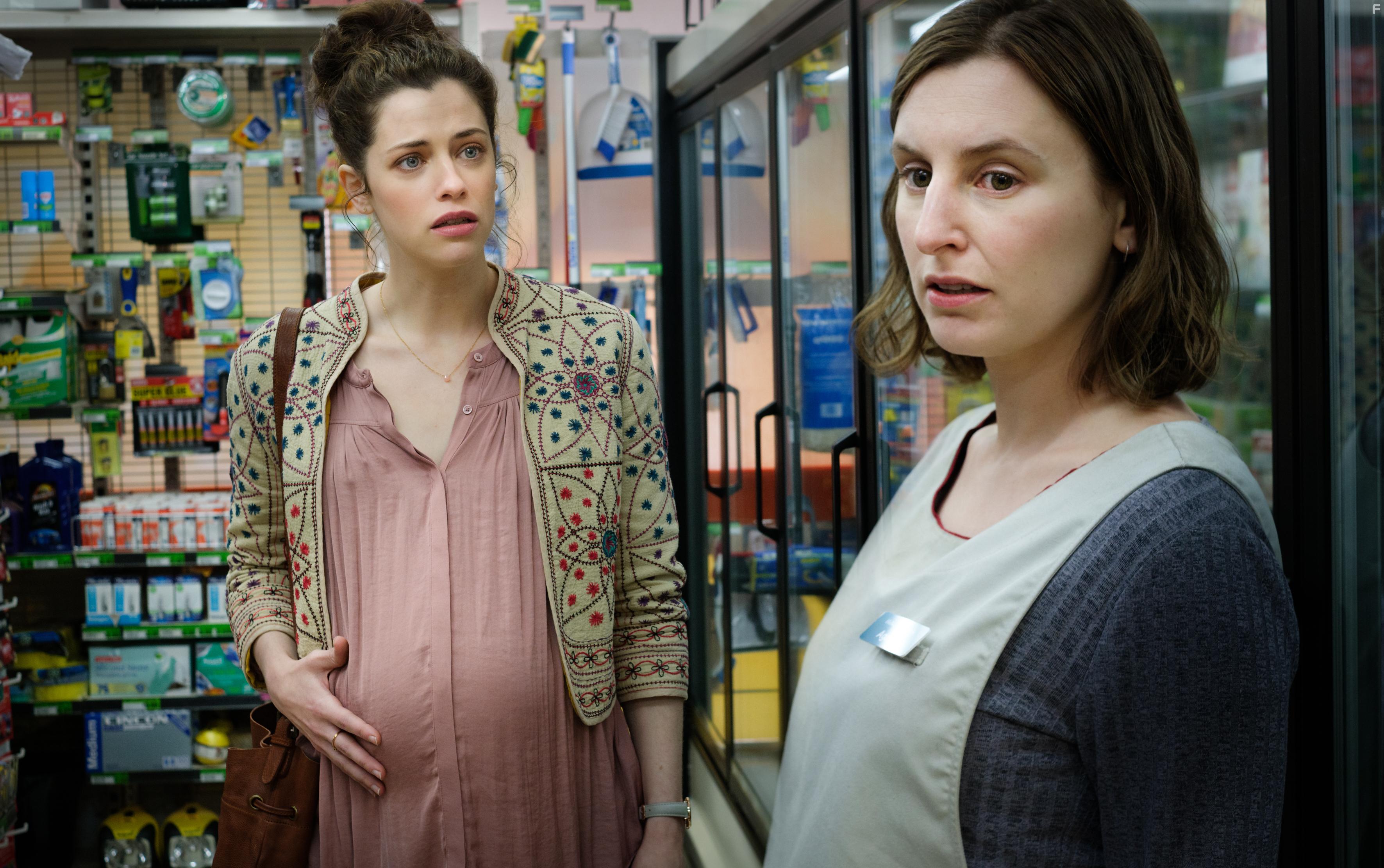 Jessica De Gouw and Laura Carmichael in The Secrets She Keeps (2020)