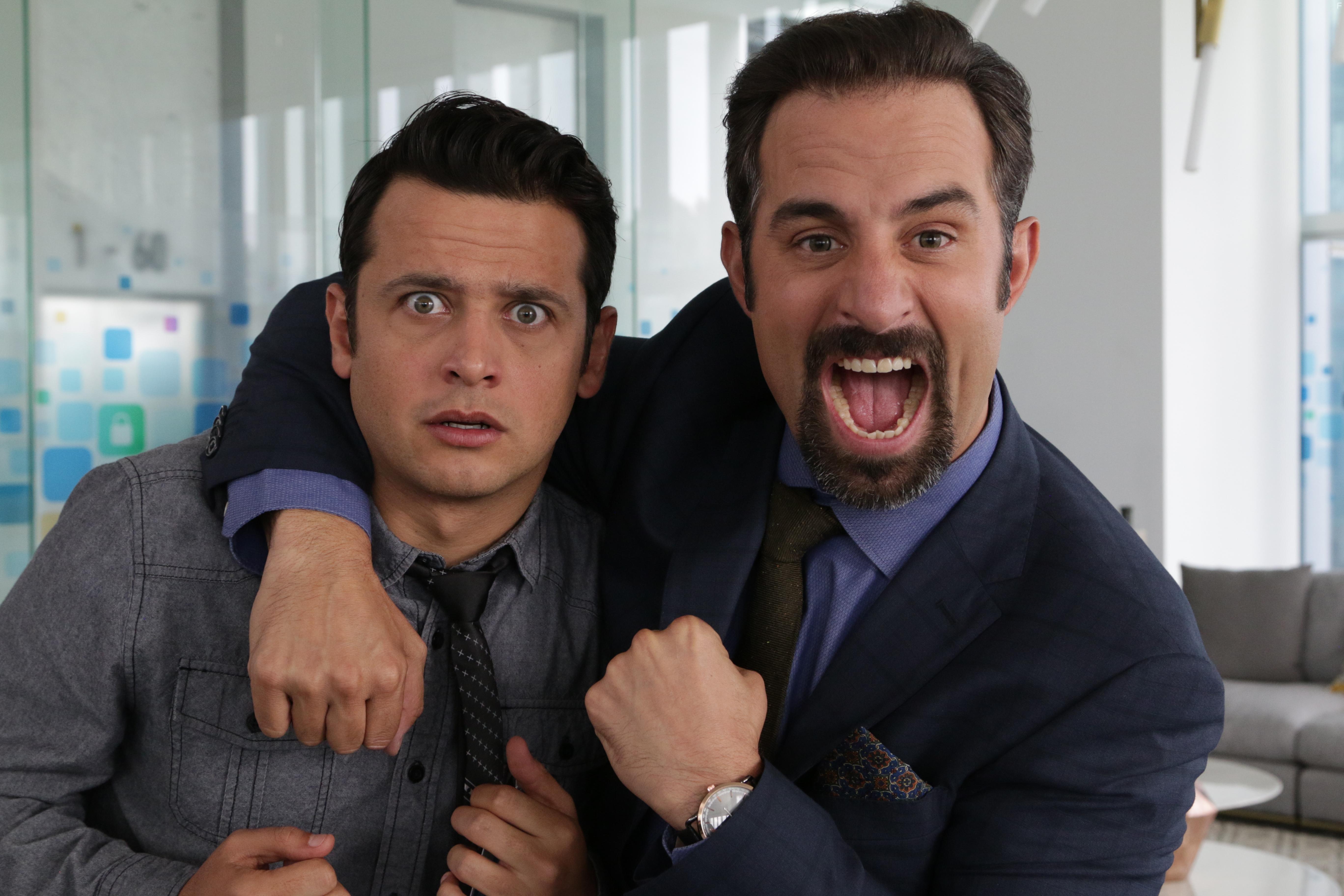 Mauricio Argelles and Gustavo Egelhaaf in Rebelin de los Godnez (2020)